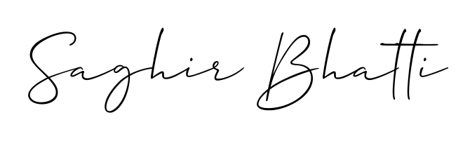 The Allison_Script handwriting style adds charm and authenticity to name Saghir Bhatti. A wonderful choice for personal thank-you notes. Saghir Bhatti signature style 2 images and pictures png
