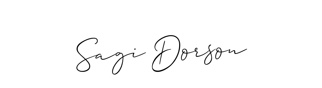 How to make Sagi Dorson signature? Allison_Script is a professional autograph style. Create handwritten signature for Sagi Dorson name. Sagi Dorson signature style 2 images and pictures png