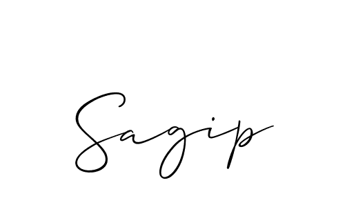 Sagip stylish signature style. Best Handwritten Sign (Allison_Script) for my name. Handwritten Signature Collection Ideas for my name Sagip. Sagip signature style 2 images and pictures png