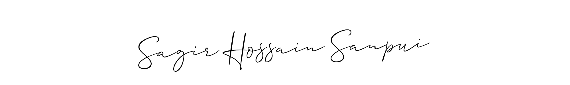 How to make Sagir Hossain Sanpui signature? Allison_Script is a professional autograph style. Create handwritten signature for Sagir Hossain Sanpui name. Sagir Hossain Sanpui signature style 2 images and pictures png