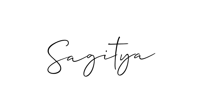 Also You can easily find your signature by using the search form. We will create Sagitya name handwritten signature images for you free of cost using Allison_Script sign style. Sagitya signature style 2 images and pictures png