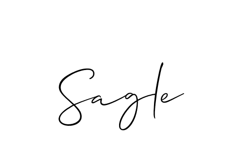 Best and Professional Signature Style for Sagle. Allison_Script Best Signature Style Collection. Sagle signature style 2 images and pictures png