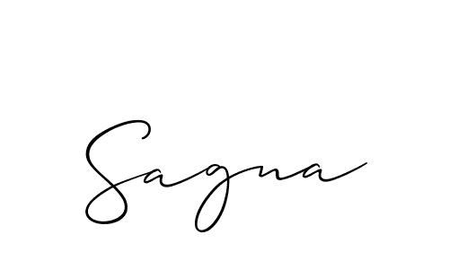 Sagna stylish signature style. Best Handwritten Sign (Allison_Script) for my name. Handwritten Signature Collection Ideas for my name Sagna. Sagna signature style 2 images and pictures png