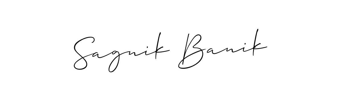 Here are the top 10 professional signature styles for the name Sagnik Banik. These are the best autograph styles you can use for your name. Sagnik Banik signature style 2 images and pictures png