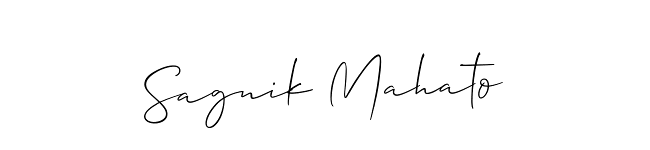 You can use this online signature creator to create a handwritten signature for the name Sagnik Mahato. This is the best online autograph maker. Sagnik Mahato signature style 2 images and pictures png
