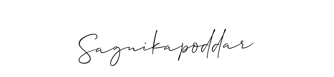 if you are searching for the best signature style for your name Sagnikapoddar. so please give up your signature search. here we have designed multiple signature styles  using Allison_Script. Sagnikapoddar signature style 2 images and pictures png