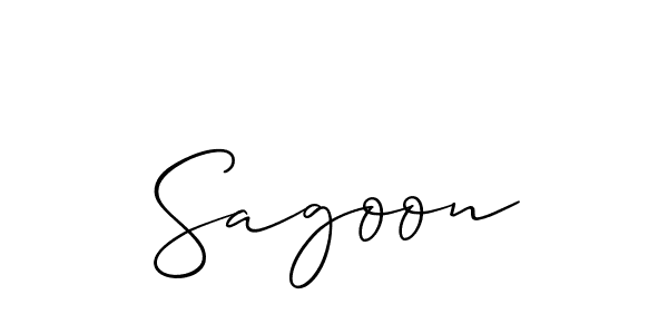 Once you've used our free online signature maker to create your best signature Allison_Script style, it's time to enjoy all of the benefits that Sagoon name signing documents. Sagoon signature style 2 images and pictures png