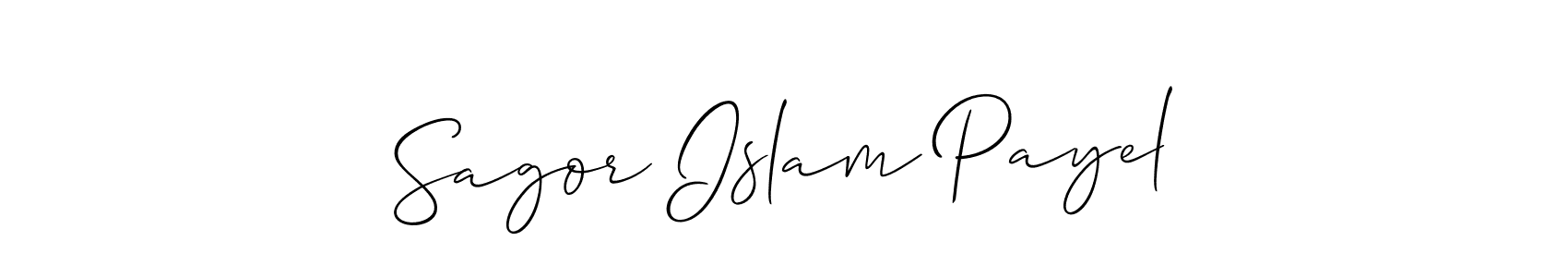 Make a beautiful signature design for name Sagor Islam Payel. Use this online signature maker to create a handwritten signature for free. Sagor Islam Payel signature style 2 images and pictures png