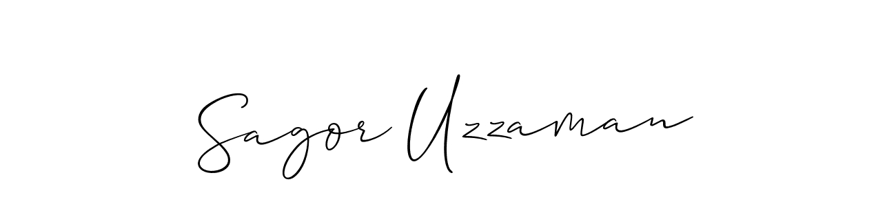 Allison_Script is a professional signature style that is perfect for those who want to add a touch of class to their signature. It is also a great choice for those who want to make their signature more unique. Get Sagor Uzzaman name to fancy signature for free. Sagor Uzzaman signature style 2 images and pictures png