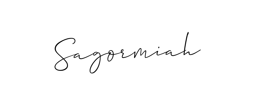 Design your own signature with our free online signature maker. With this signature software, you can create a handwritten (Allison_Script) signature for name Sagormiah. Sagormiah signature style 2 images and pictures png