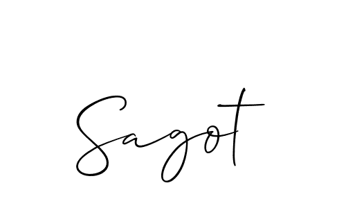 Make a short Sagot signature style. Manage your documents anywhere anytime using Allison_Script. Create and add eSignatures, submit forms, share and send files easily. Sagot signature style 2 images and pictures png