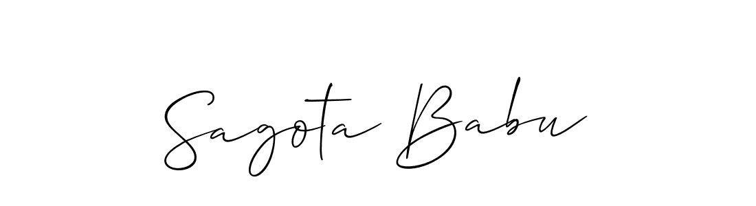 Once you've used our free online signature maker to create your best signature Allison_Script style, it's time to enjoy all of the benefits that Sagota Babu name signing documents. Sagota Babu signature style 2 images and pictures png