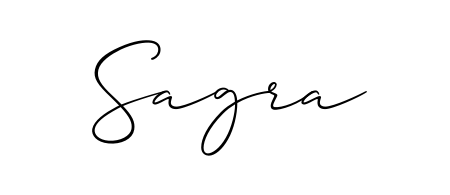 Similarly Allison_Script is the best handwritten signature design. Signature creator online. You can use it as an online autograph creator for name Sagra. Sagra signature style 2 images and pictures png