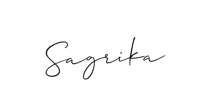 Sagrika stylish signature style. Best Handwritten Sign (Allison_Script) for my name. Handwritten Signature Collection Ideas for my name Sagrika. Sagrika signature style 2 images and pictures png