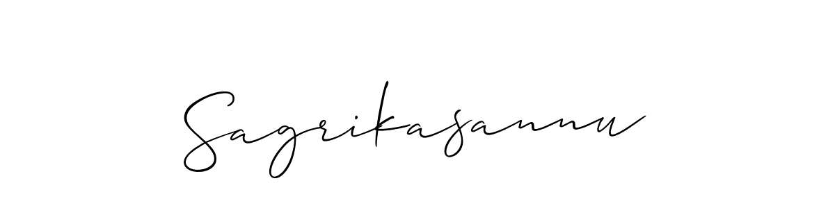 How to Draw Sagrikasannu signature style? Allison_Script is a latest design signature styles for name Sagrikasannu. Sagrikasannu signature style 2 images and pictures png