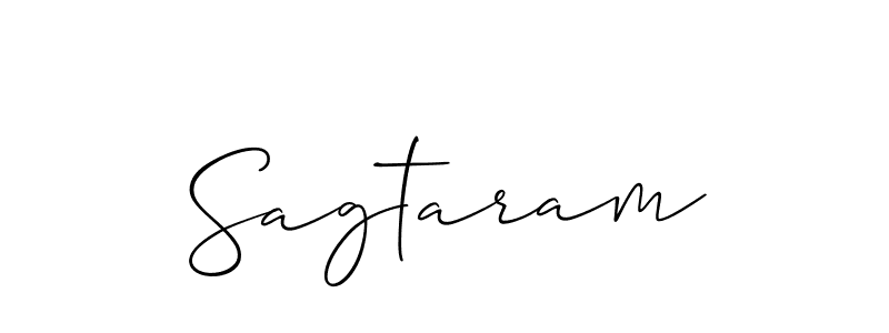 How to make Sagtaram name signature. Use Allison_Script style for creating short signs online. This is the latest handwritten sign. Sagtaram signature style 2 images and pictures png