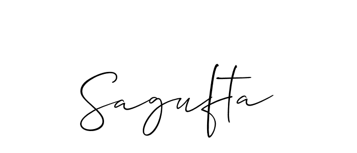 Once you've used our free online signature maker to create your best signature Allison_Script style, it's time to enjoy all of the benefits that Sagufta name signing documents. Sagufta signature style 2 images and pictures png