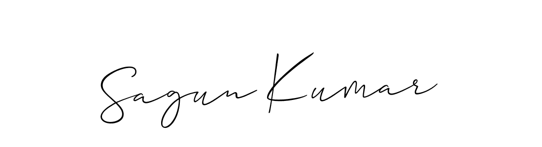 How to make Sagun Kumar signature? Allison_Script is a professional autograph style. Create handwritten signature for Sagun Kumar name. Sagun Kumar signature style 2 images and pictures png