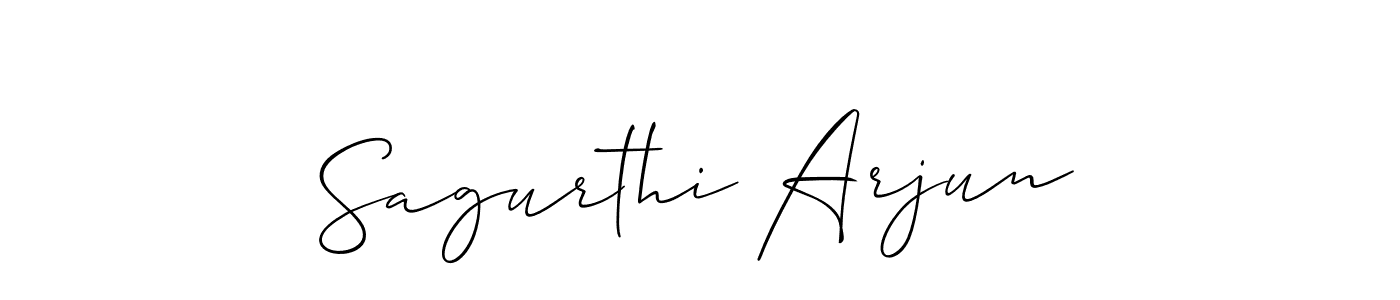 How to Draw Sagurthi Arjun signature style? Allison_Script is a latest design signature styles for name Sagurthi Arjun. Sagurthi Arjun signature style 2 images and pictures png