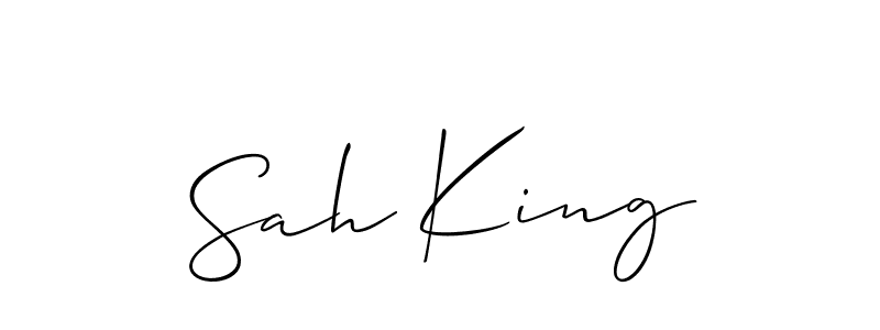 Make a beautiful signature design for name Sah King. Use this online signature maker to create a handwritten signature for free. Sah King signature style 2 images and pictures png