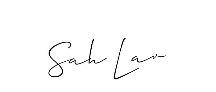 Similarly Allison_Script is the best handwritten signature design. Signature creator online .You can use it as an online autograph creator for name Sah Lav. Sah Lav signature style 2 images and pictures png