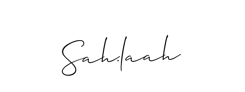 Also we have Sah.laah name is the best signature style. Create professional handwritten signature collection using Allison_Script autograph style. Sah.laah signature style 2 images and pictures png