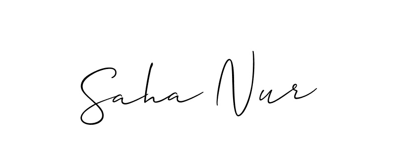 See photos of Saha Nur official signature by Spectra . Check more albums & portfolios. Read reviews & check more about Allison_Script font. Saha Nur signature style 2 images and pictures png