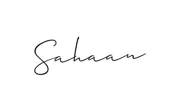 It looks lik you need a new signature style for name Sahaan. Design unique handwritten (Allison_Script) signature with our free signature maker in just a few clicks. Sahaan signature style 2 images and pictures png