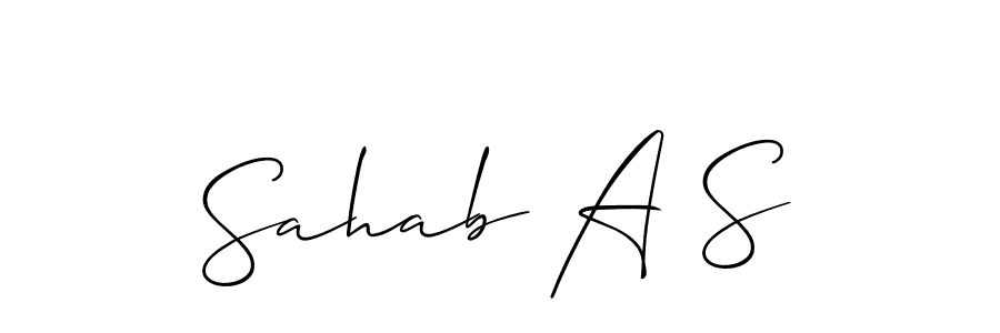 See photos of Sahab A S official signature by Spectra . Check more albums & portfolios. Read reviews & check more about Allison_Script font. Sahab A S signature style 2 images and pictures png