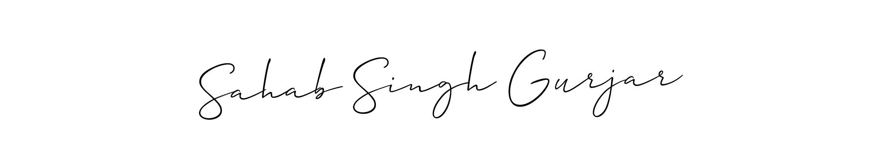 Check out images of Autograph of Sahab Singh Gurjar name. Actor Sahab Singh Gurjar Signature Style. Allison_Script is a professional sign style online. Sahab Singh Gurjar signature style 2 images and pictures png
