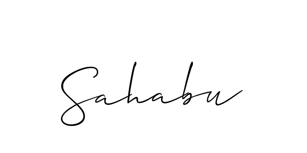 Similarly Allison_Script is the best handwritten signature design. Signature creator online .You can use it as an online autograph creator for name Sahabu. Sahabu signature style 2 images and pictures png