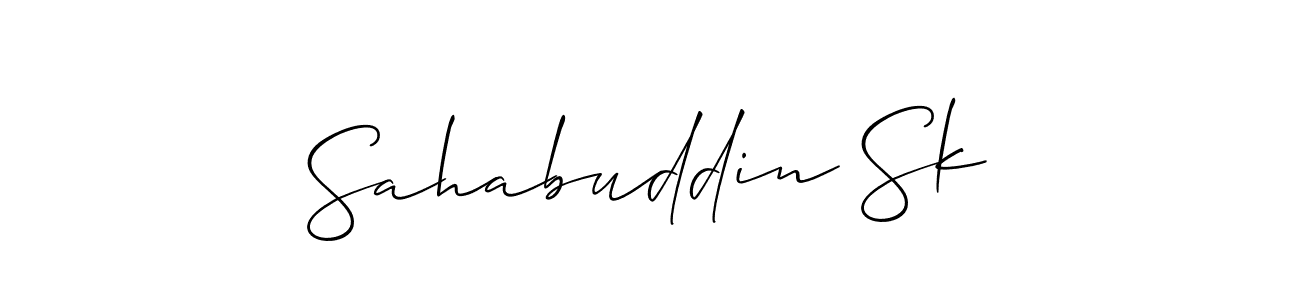 Similarly Allison_Script is the best handwritten signature design. Signature creator online .You can use it as an online autograph creator for name Sahabuddin Sk. Sahabuddin Sk signature style 2 images and pictures png