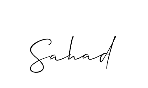 Check out images of Autograph of Sahad name. Actor Sahad Signature Style. Allison_Script is a professional sign style online. Sahad signature style 2 images and pictures png