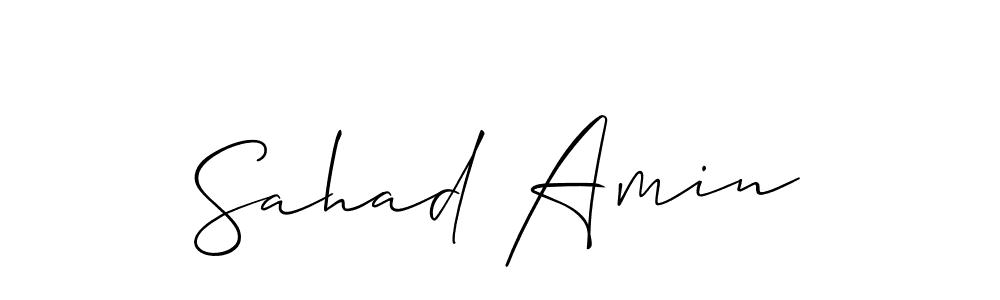 Sahad Amin stylish signature style. Best Handwritten Sign (Allison_Script) for my name. Handwritten Signature Collection Ideas for my name Sahad Amin. Sahad Amin signature style 2 images and pictures png