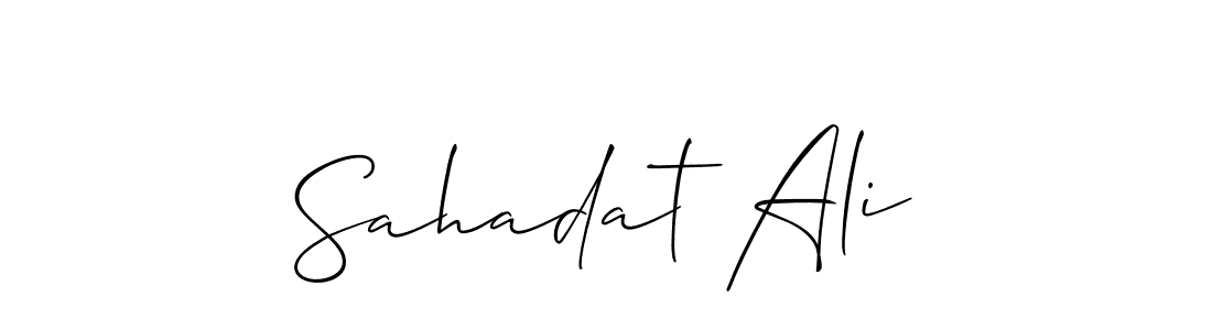 Sahadat Ali stylish signature style. Best Handwritten Sign (Allison_Script) for my name. Handwritten Signature Collection Ideas for my name Sahadat Ali. Sahadat Ali signature style 2 images and pictures png