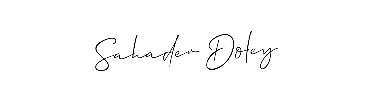 You can use this online signature creator to create a handwritten signature for the name Sahadev Doley. This is the best online autograph maker. Sahadev Doley signature style 2 images and pictures png