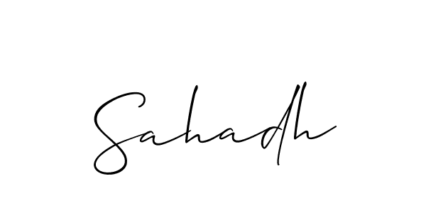 Similarly Allison_Script is the best handwritten signature design. Signature creator online .You can use it as an online autograph creator for name Sahadh. Sahadh signature style 2 images and pictures png