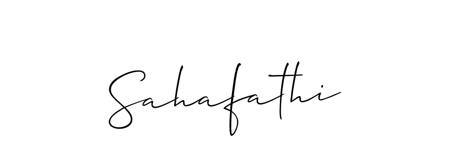 The best way (Allison_Script) to make a short signature is to pick only two or three words in your name. The name Sahafathi include a total of six letters. For converting this name. Sahafathi signature style 2 images and pictures png