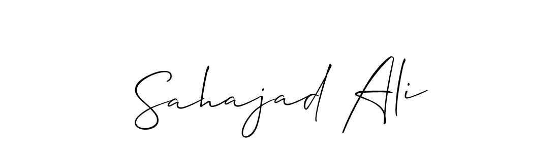 if you are searching for the best signature style for your name Sahajad Ali. so please give up your signature search. here we have designed multiple signature styles  using Allison_Script. Sahajad Ali signature style 2 images and pictures png