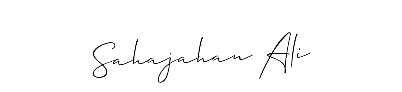Also we have Sahajahan Ali name is the best signature style. Create professional handwritten signature collection using Allison_Script autograph style. Sahajahan Ali signature style 2 images and pictures png