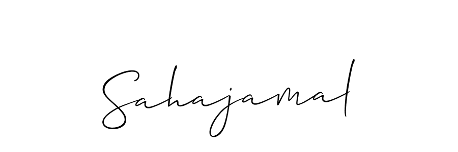 Design your own signature with our free online signature maker. With this signature software, you can create a handwritten (Allison_Script) signature for name Sahajamal. Sahajamal signature style 2 images and pictures png