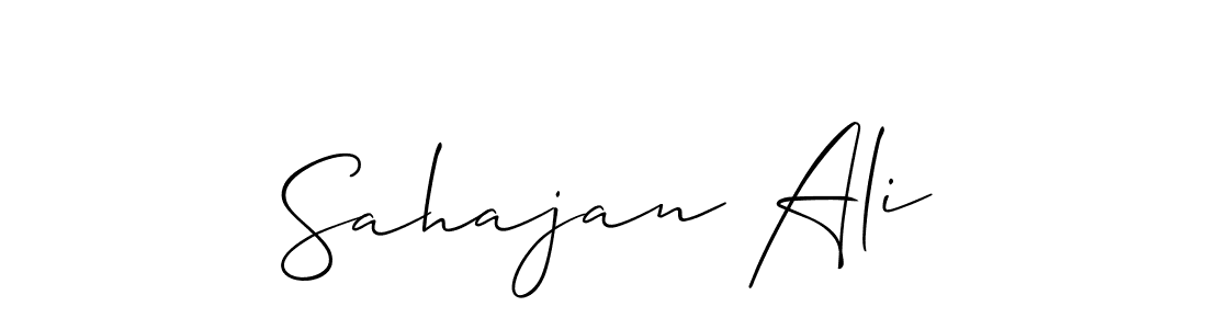 Similarly Allison_Script is the best handwritten signature design. Signature creator online .You can use it as an online autograph creator for name Sahajan Ali. Sahajan Ali signature style 2 images and pictures png