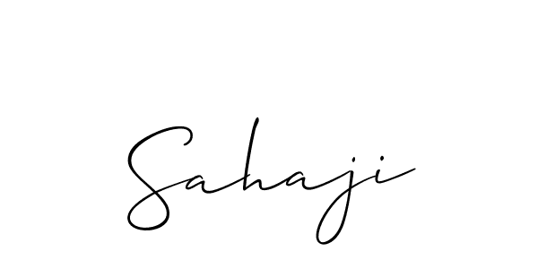 Also we have Sahaji name is the best signature style. Create professional handwritten signature collection using Allison_Script autograph style. Sahaji signature style 2 images and pictures png