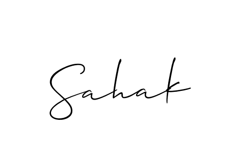 if you are searching for the best signature style for your name Sahak. so please give up your signature search. here we have designed multiple signature styles  using Allison_Script. Sahak signature style 2 images and pictures png