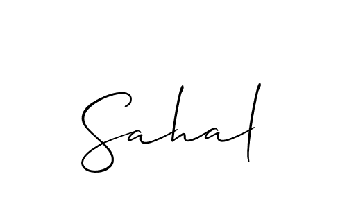 The best way (Allison_Script) to make a short signature is to pick only two or three words in your name. The name Sahal include a total of six letters. For converting this name. Sahal signature style 2 images and pictures png