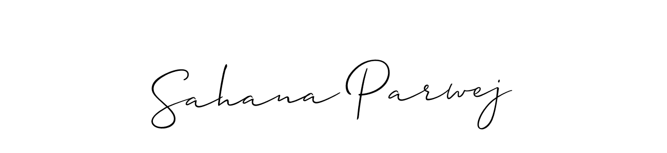 if you are searching for the best signature style for your name Sahana Parwej. so please give up your signature search. here we have designed multiple signature styles  using Allison_Script. Sahana Parwej signature style 2 images and pictures png