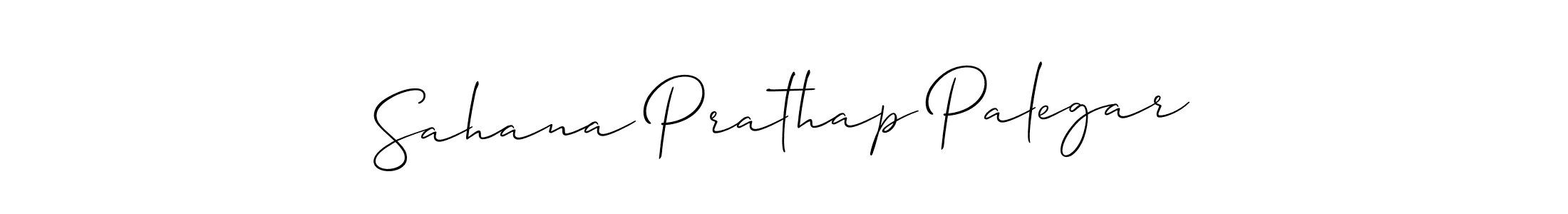 Also we have Sahana Prathap Palegar name is the best signature style. Create professional handwritten signature collection using Allison_Script autograph style. Sahana Prathap Palegar signature style 2 images and pictures png