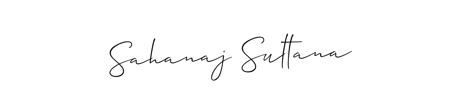 Create a beautiful signature design for name Sahanaj Sultana. With this signature (Allison_Script) fonts, you can make a handwritten signature for free. Sahanaj Sultana signature style 2 images and pictures png