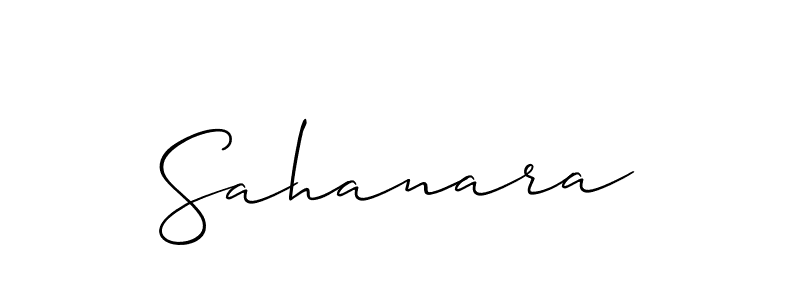 Sahanara stylish signature style. Best Handwritten Sign (Allison_Script) for my name. Handwritten Signature Collection Ideas for my name Sahanara. Sahanara signature style 2 images and pictures png