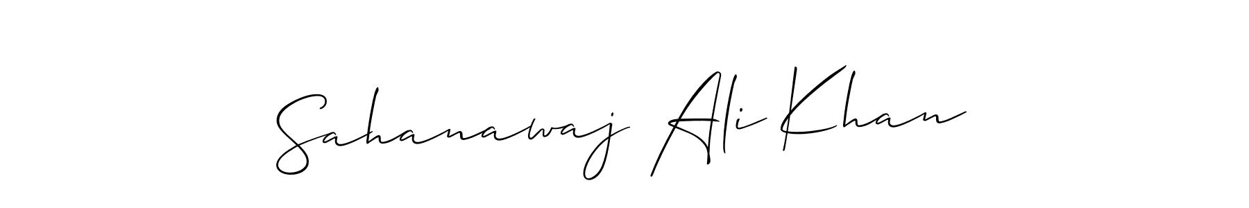 Also we have Sahanawaj Ali Khan name is the best signature style. Create professional handwritten signature collection using Allison_Script autograph style. Sahanawaj Ali Khan signature style 2 images and pictures png